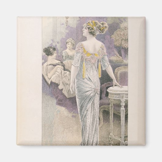 Ball gown, from 'Les Grandes Modes de Paris' マグネット (正面)