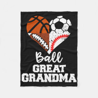 Ball Great Grandma Soccer Football Baseball Basket フリースブランケット