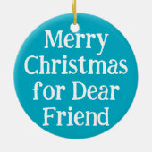 BALL! I want for Christmas! : Bulldog セラミックオーナメント (裏面)