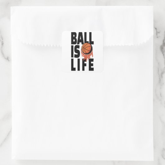 Ball Is Life スクエアシール (バッグ)