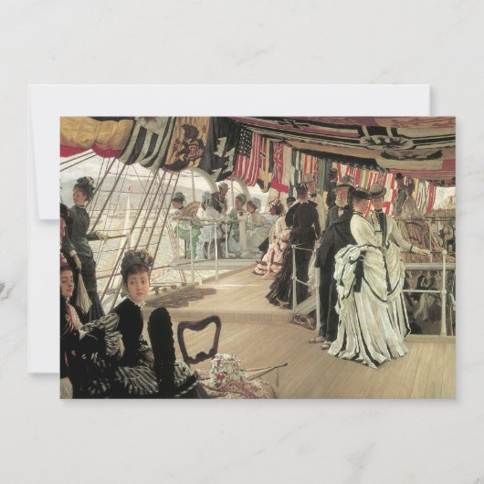 Ball on Shipboard by James Tissot, ビクトリアン Art (正面)