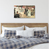 Ball on Shipboard by James Tissot, ビクトリアン Art キャンバスプリント (インサイチュ (寝室))