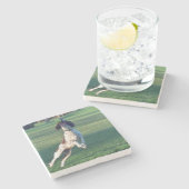 ball.pngをつかまえている英国スプリンガー ストーンコースター (横)