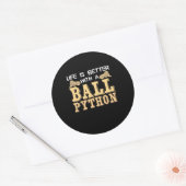 Ball Pythonの方が人生は良い ラウンドシール (封筒)