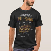 Ball PythonギフトボールPython物Baの解剖学 Tシャツ (正面)