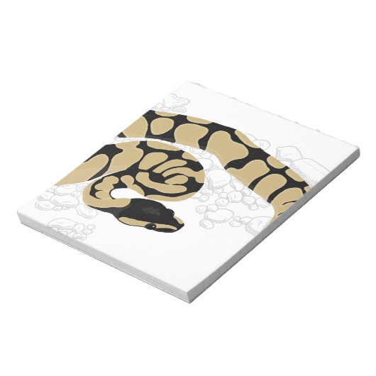 Ball Pythonヘビ ノートパッド (回転)