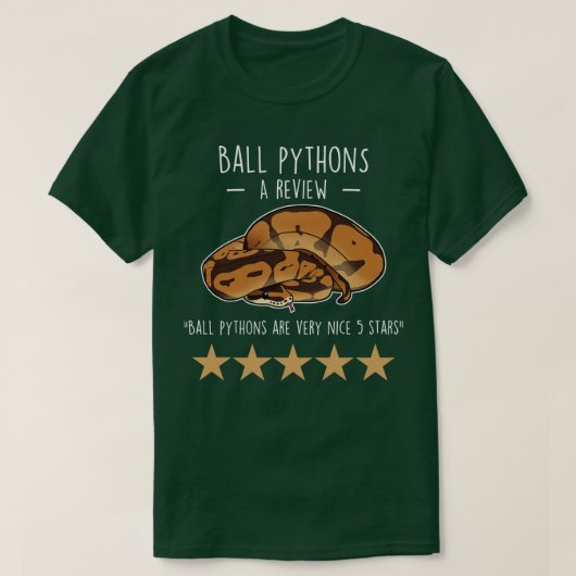 Ball Pythonレビュー Tシャツ (デザイン正面)