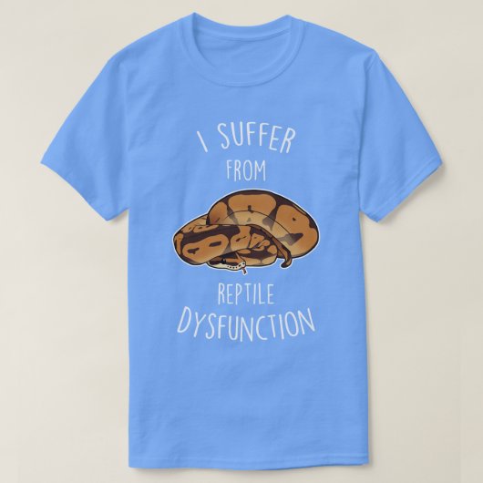 Ball Python爬虫類機能不全 Tシャツ (デザイン正面)