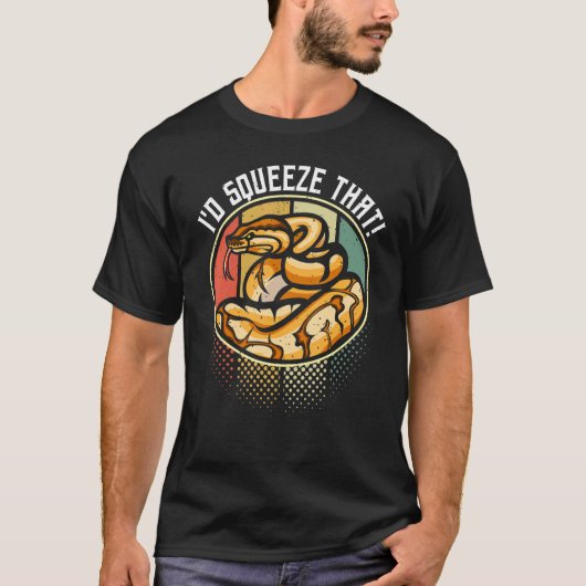 Ball Python Herpetologist Pun For A Banana Snake   Tシャツ (正面)