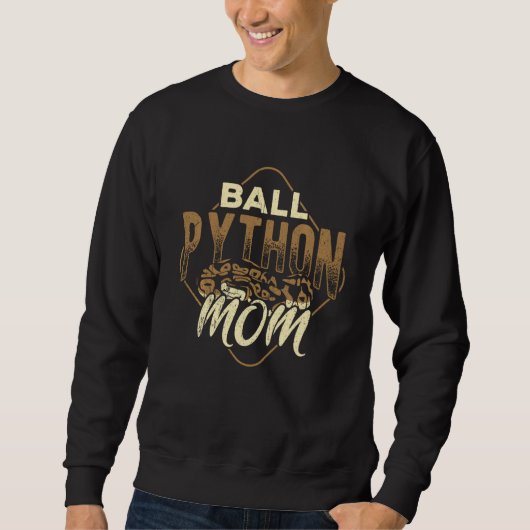 Ball python mom – 爬虫類有毒ヘビ スウェットシャツ (正面)
