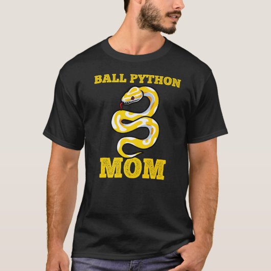 Ball Python Mom Snake Pet Owner Tシャツ (正面)