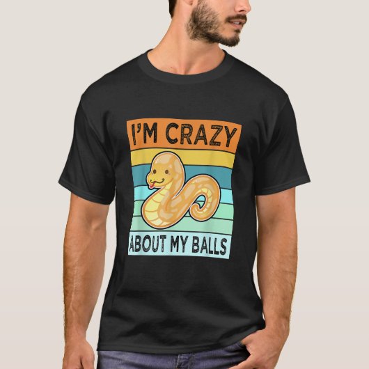 Ball Python Shirt Snake Momパパ女男性へ性キッズ Tシャツ (正面)