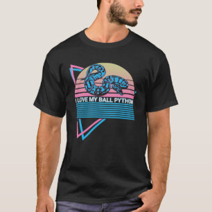 Ball Python SnakeレトロI Love My Ball Python Tシャツ
