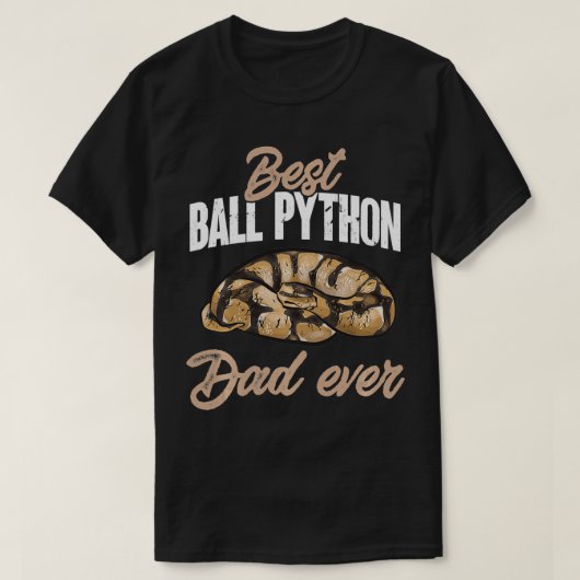 Ball Python Snake 最高の Ball Pythonパパ Tシャツ (デザイン正面)