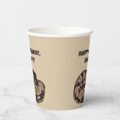 Ball Python Snake、Brown、Tan パーソナライズされた 紙コップ (左)