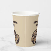 Ball Python Snake、Brown、Tan パーソナライズされた 紙コップ (右)