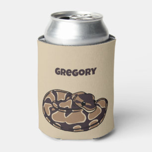 Ball Python Snake、Brown、Tan パーソナライズされた 缶クーラー