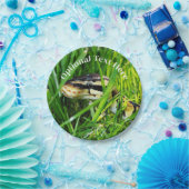 Ball Python snake in the Grass ペーパープレート (パーティー)