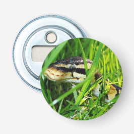 Ball Python snake in the Grass 栓抜き