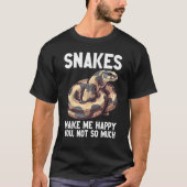 Ball Python Snake Reptile Noodle Reptile Snek 8 Tシャツ (正面)