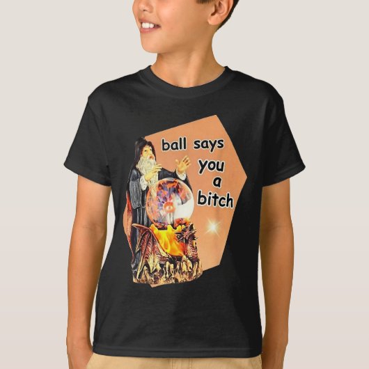 Ball Says You A Btch Meme  Tシャツ (正面)