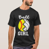 Ball Softball Volleyball Tシャツ (正面)