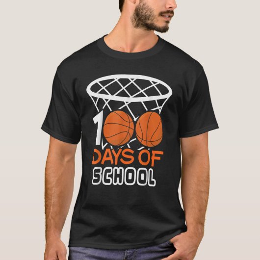 Ball Sport Student 100th Day Basketball 100日O Tシャツ (正面)