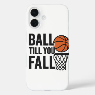 Ball Till You秋 – バスケットボールの壁紙 iPhone 16ケース