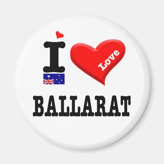 BALLARAT - I Love マグネット (正面)