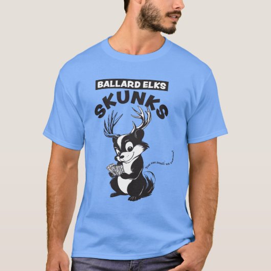 Ballard Elks Skunks / Cribbage Team Mascot Tシャツ (正面)