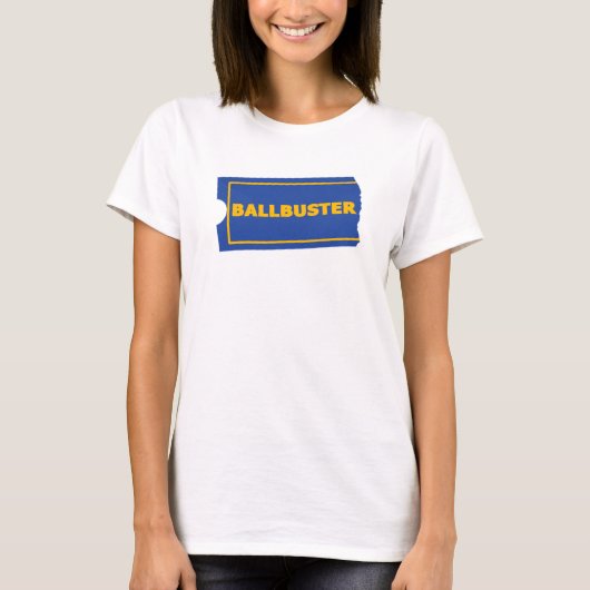 BALLBUSTERパロおもしろいディレトロビデオレンタル店 Tシャツ (正面)