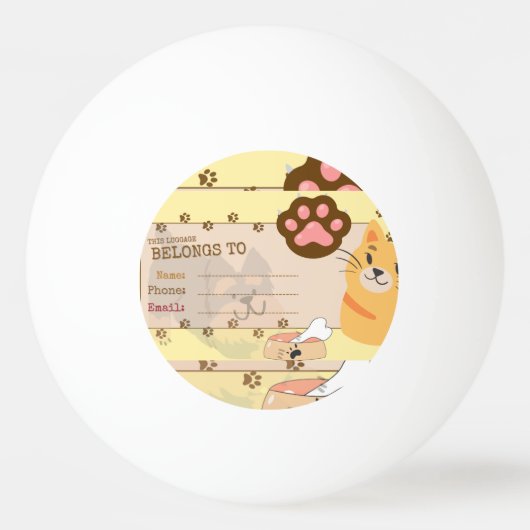 balle de golf 卓球ボール (正面)