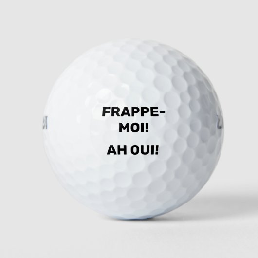 Balle de golf frappe-moi ゴルフボール (正面)