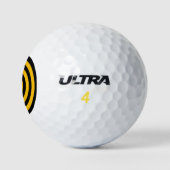 Balle Golf Wilson Ultra 500 GOLF JAUNE ゴルフボール (ロゴ)