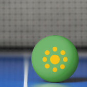 Balle ping-pong  vert/jaune  New Design BRASIL 卓球ボール (ネット)