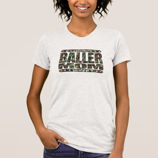BALLERのお母さん-私はギャングの国内戦士の女神です Tシャツ (正面)