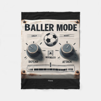 Baller Mode - White Eroded Sign Attack And Defend  フリースブランケット