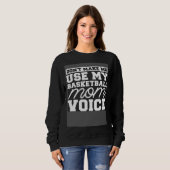 Baller Mother Streetball Hooping Bball Hoops Baske スウェットシャツ (正面フル)