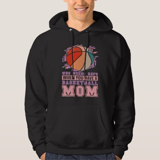 Baller Mother  Streetball Player Bball Hoops Baske パーカ (正面)