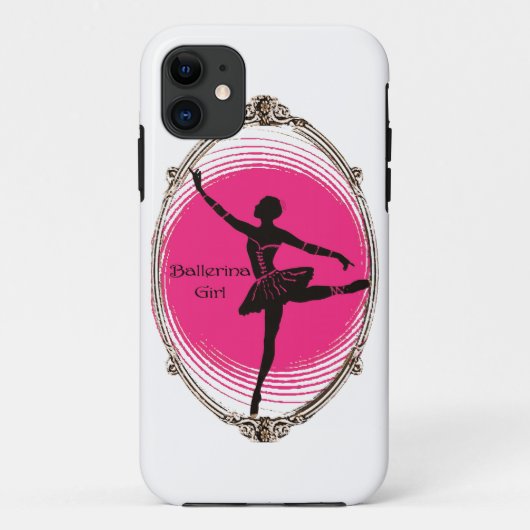 Ballerinaデザインfor iPhoneケース Case-Mate iPhoneケース (裏面)