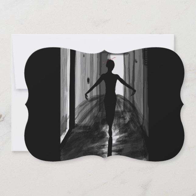 Ballerinaマット5" x 7"、標準ホワイトエンベロープ (正面)