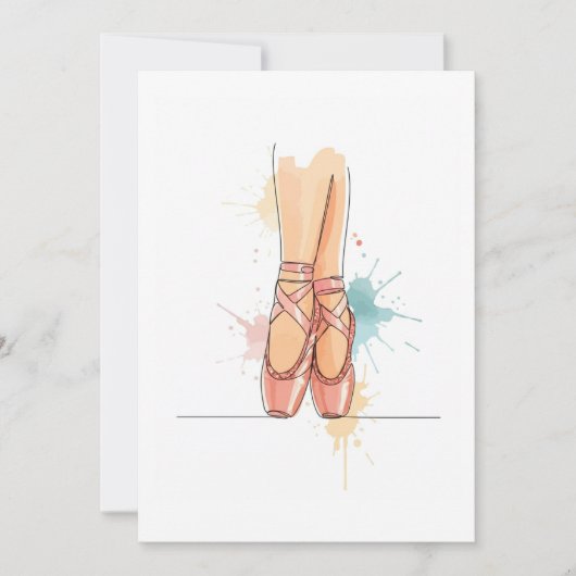ballerina 招待状 (正面)