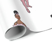 Ballerina 30"x6足、光沢ラッピング紙#3 ラッピングペーパー (ロールコーナー)