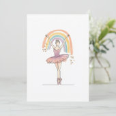 ballerina and rainbow 招待状 (スタンド正面)