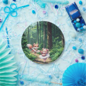 Ballerina animals ペーパープレート (パーティー)