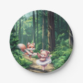 Ballerina animals ペーパープレート (正面)