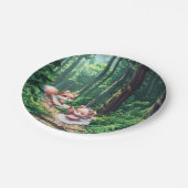 Ballerina animals ペーパープレート (アングル)