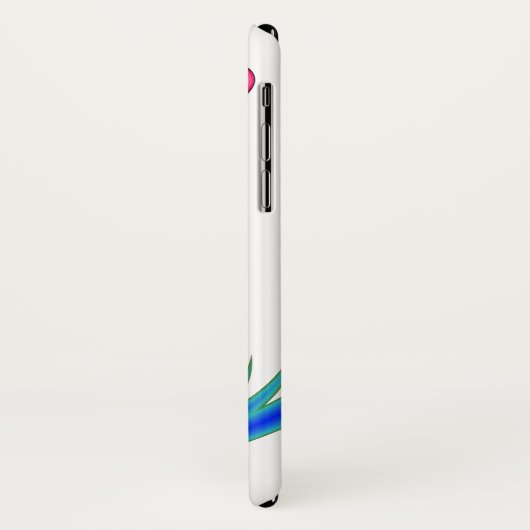 Ballerina apple IPhone Xケース。パーソナライズされた名前 Case-Mate iPhoneケース (裏面/左)