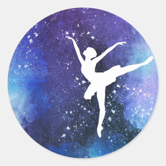 Ballerina/ Balletttänzerin ラウンドシール (正面)