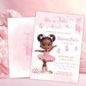 Ballerina Birthday - Tutu Cute Ballerina party 招待状